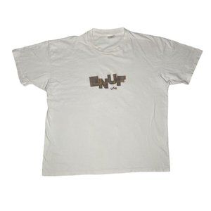 Vintage ENUF Internationale T-Shirt Size XL Embroidered Logo Made in USA